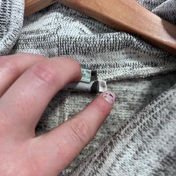 Anthropologie Saturday/Sunday Gray Spacedye Oversized Turtle Neck Sweater Large - Picture 3 of 8